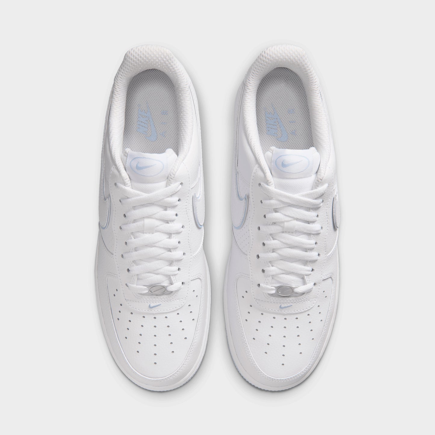 Nike Air Force 1 '07 LV8 Blanc / Blanc - Bleu Hydrogène
