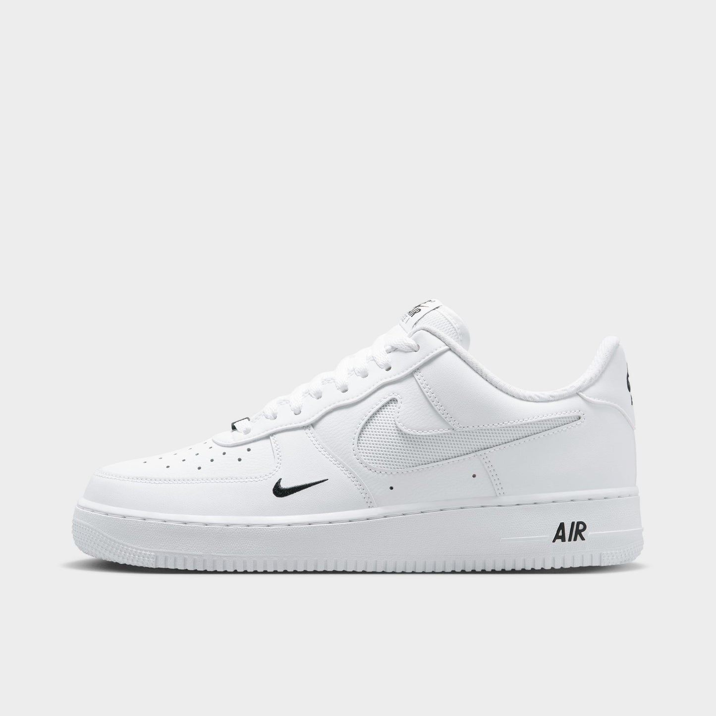 Nike Air Force 1 '07 LV8 Blanc / Argent réfléchissant - Noir