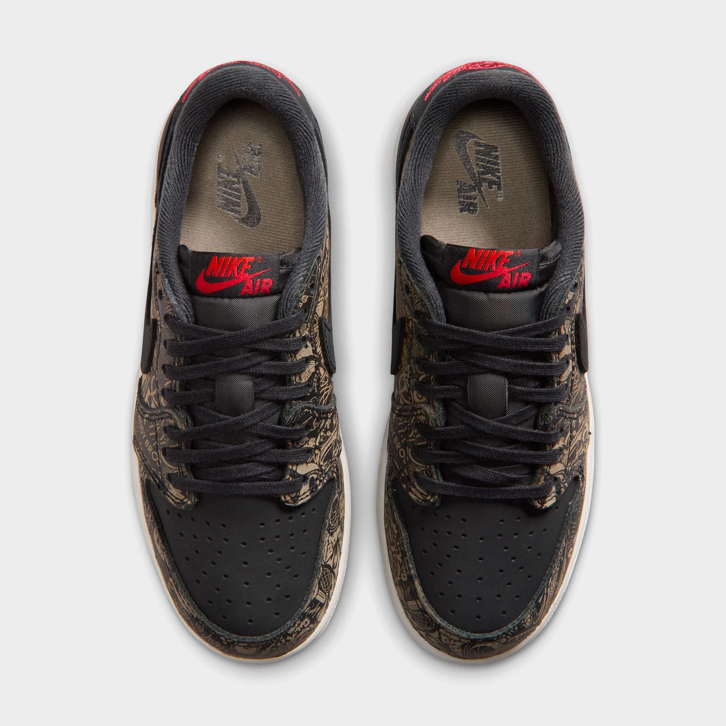 Jordan 1 Retro Low GS Black / Varsity Red - Summit White