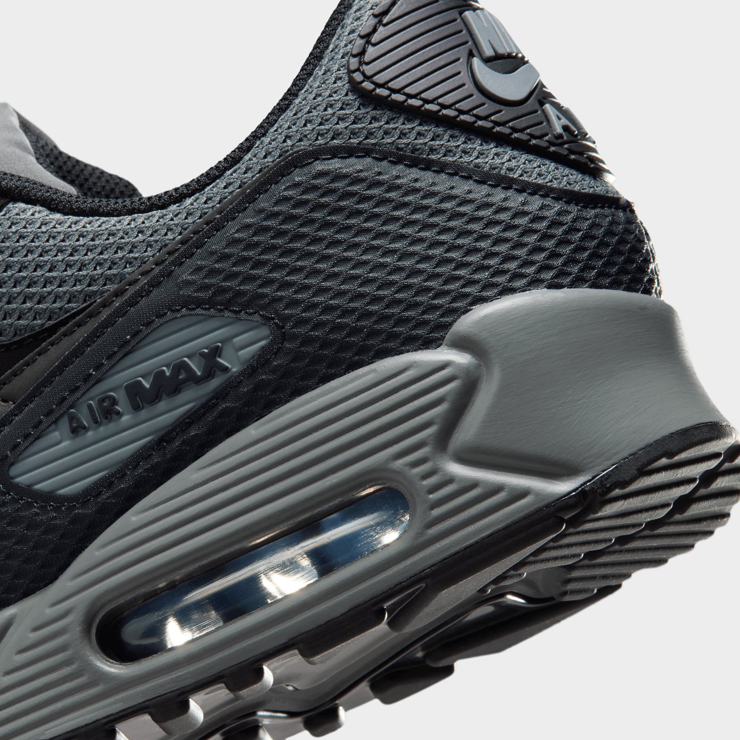 Nike Men's Air Max 90 PRM Black / Black-Iron Grey