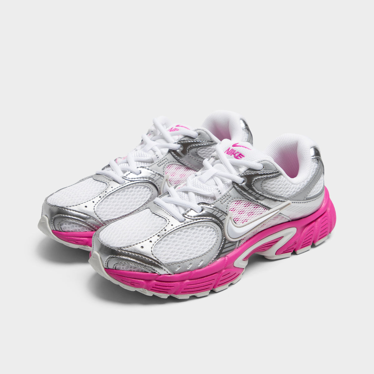 Nike Women's V5 RNR Metallic Silver / White - Fire Pink