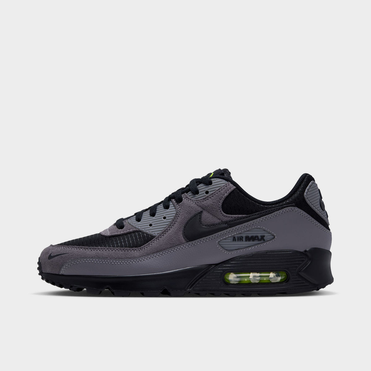Nike Air Max 90 Black / Flat Pewter-Volt
