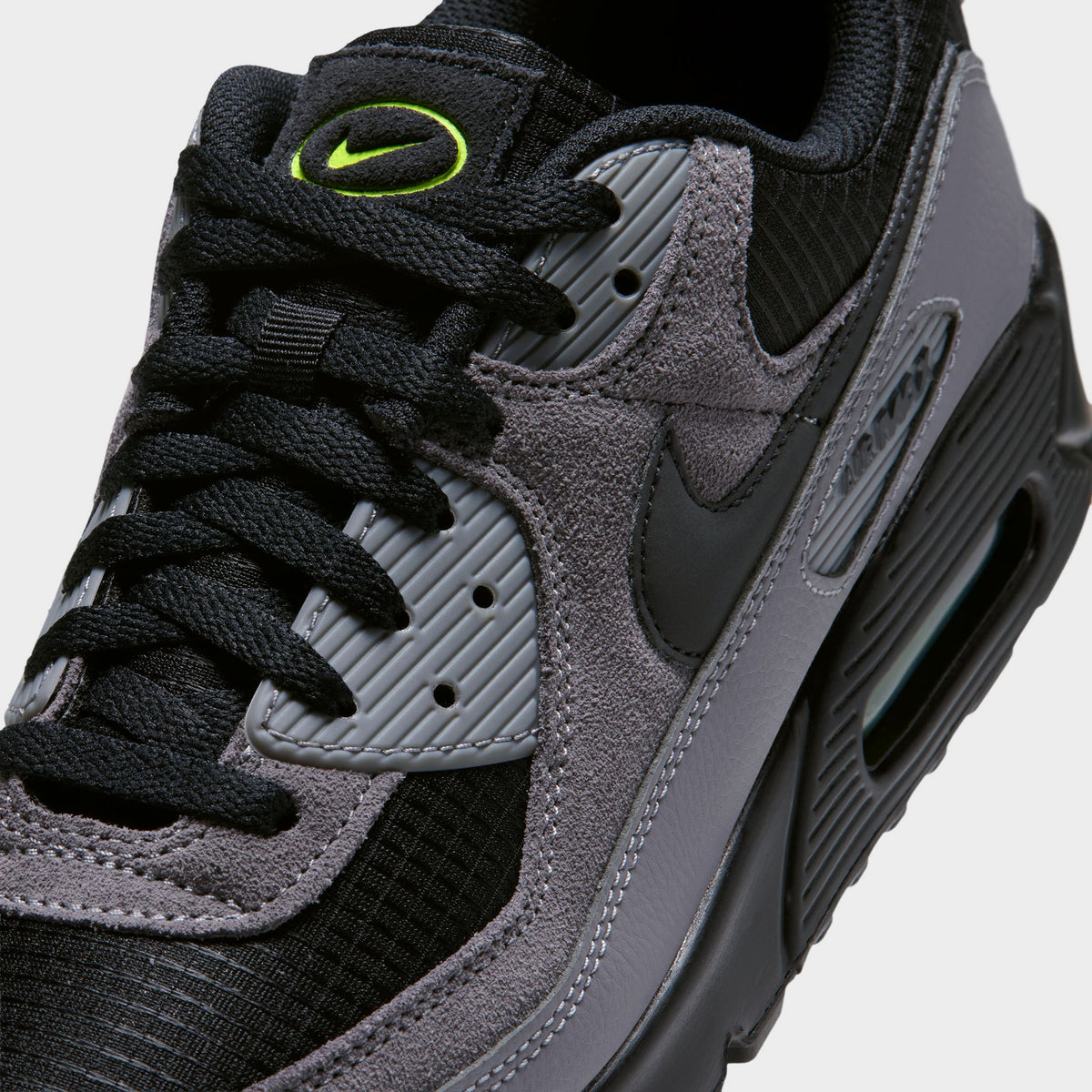 Nike Air Max 90 Black / Flat Pewter-Volt