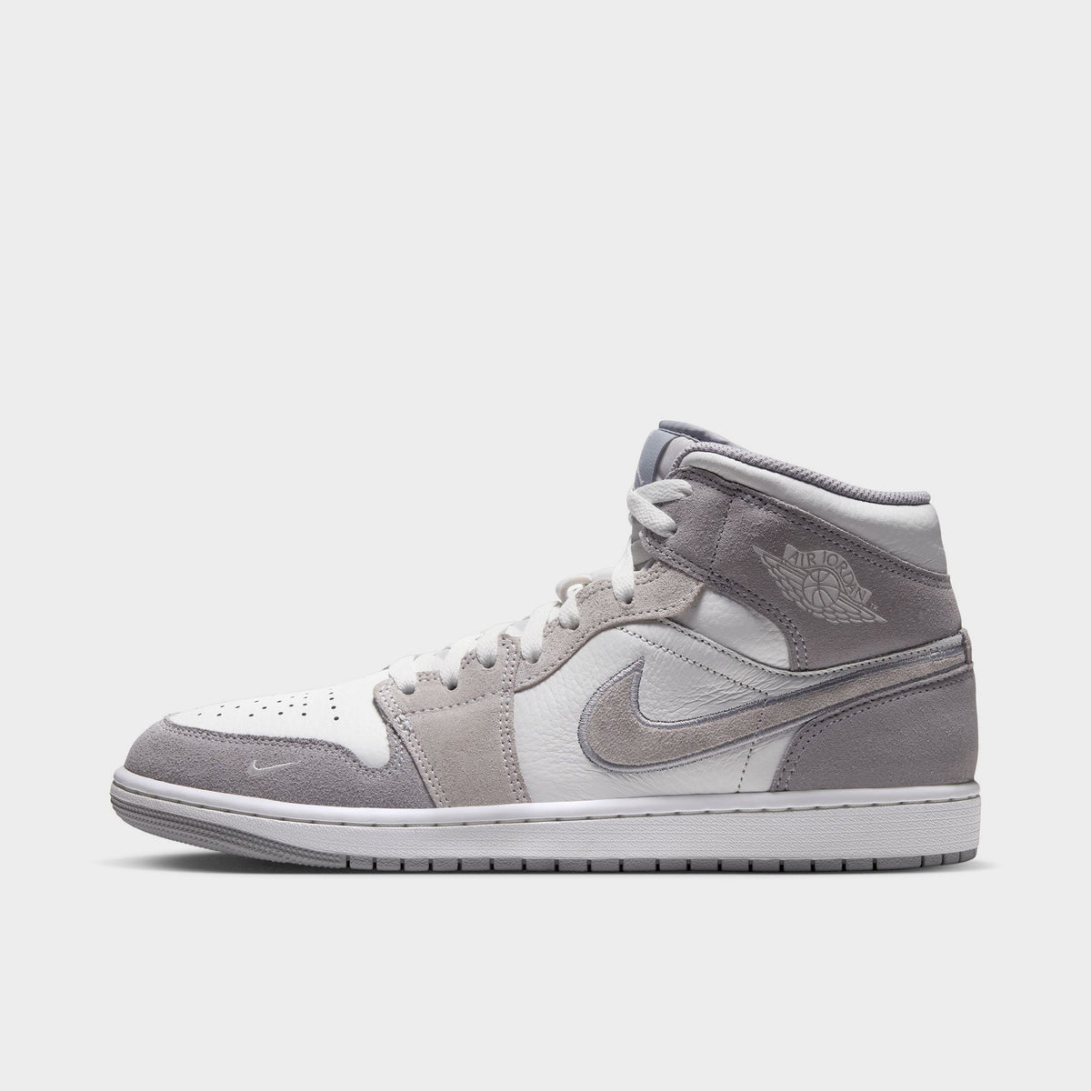 Jordan Men's 1 Mid SE Summit White / Pure Platinum - Wolf Grey
