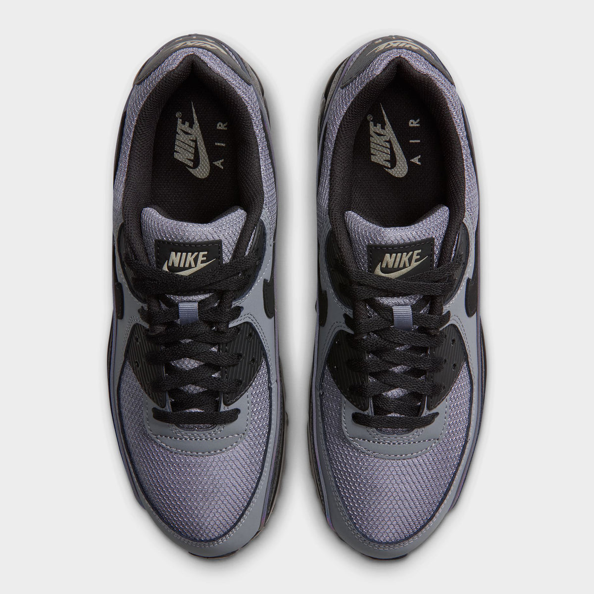 Nike Air Max 90 Noir / Gris Froid-Vert Armée