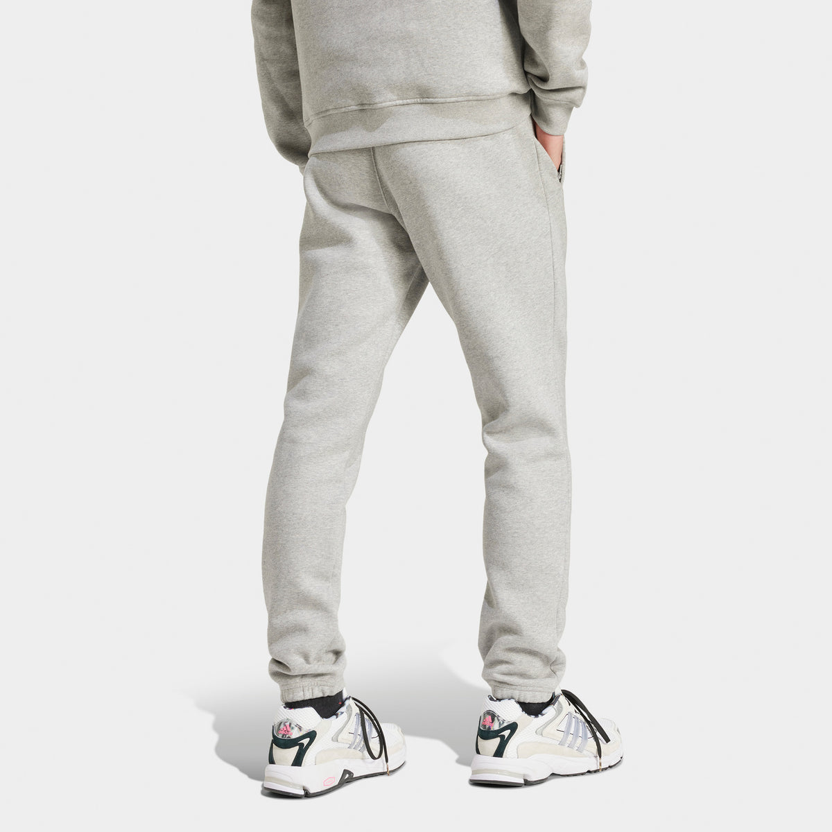 Adidas medium grey heather joggers sale