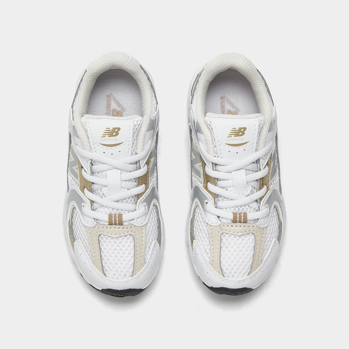 New Balance Toddler's IZ530RD Blanc / Beige - Argent