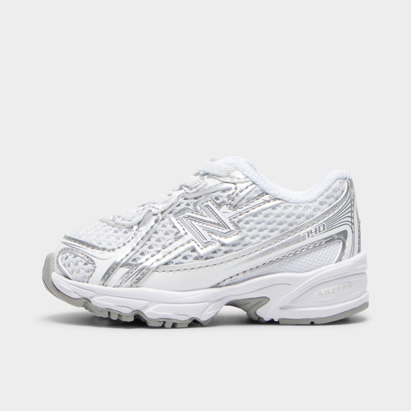 New Balance Infants' 740 White / Silver Metallic