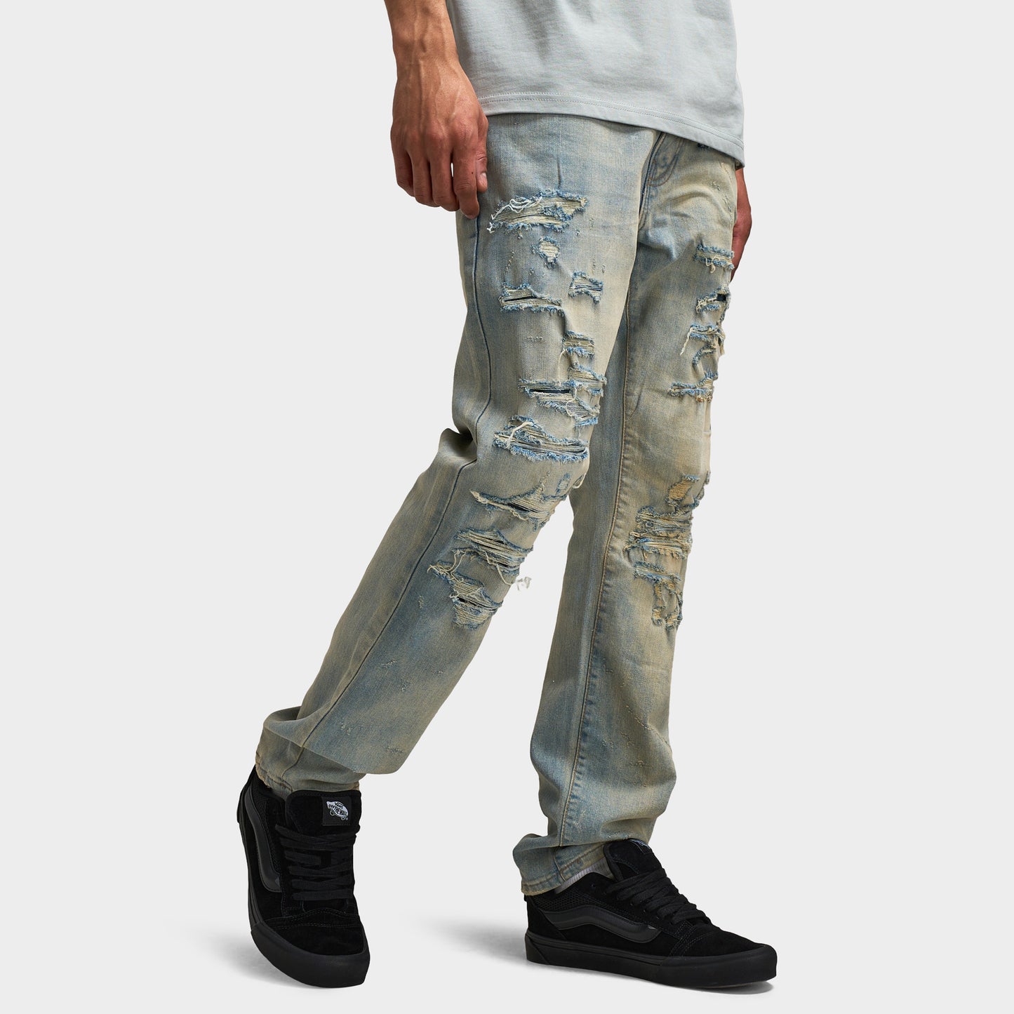 Jordan Craig Elmhurst Jeans en Denim Coupe Collins / Lavage Antique