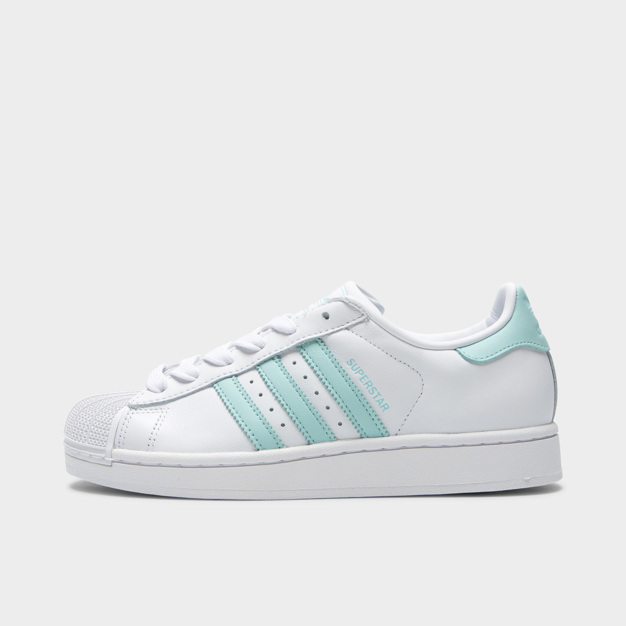 adidas Women's Superstar II White Semi Flash Aqua Easy Mint