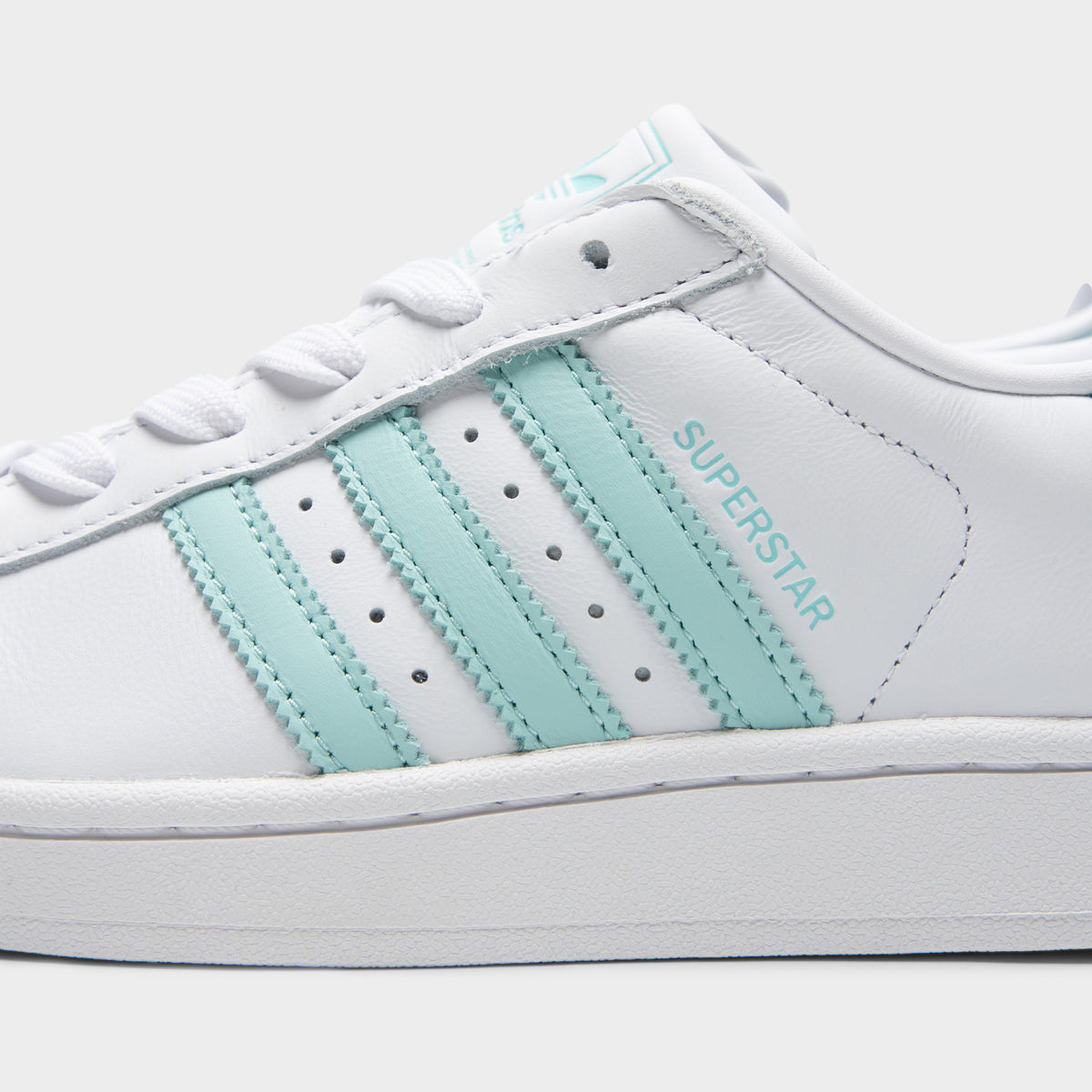 Adidas テニス superstar (27,0cm) adidas Women's Superstar II White / Semi Flash Aqua - Easy