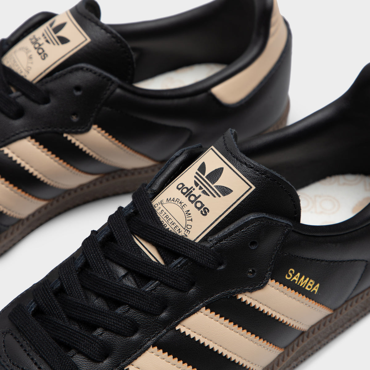 Black on black adidas samba best sale