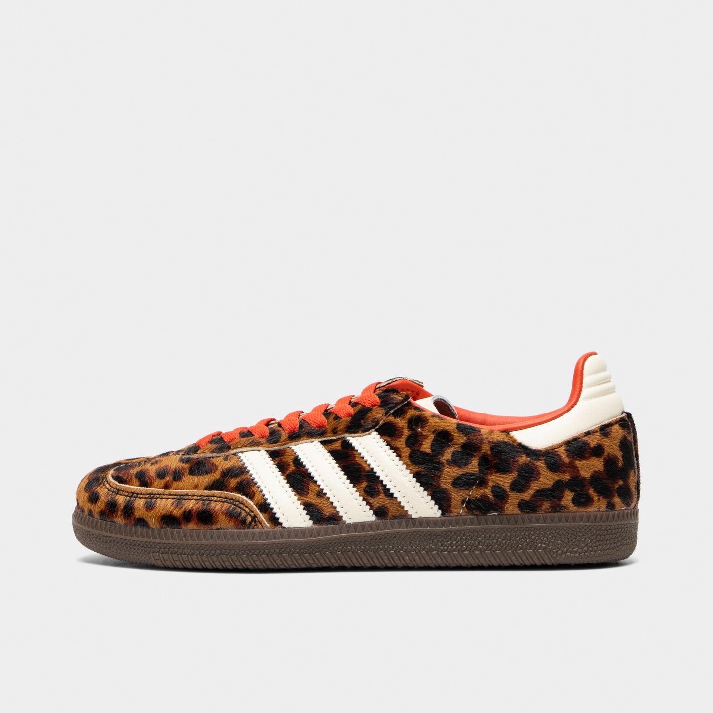 adidas Originals Women's Samba OG Leopard Core Black / Preloved Red - Cream White