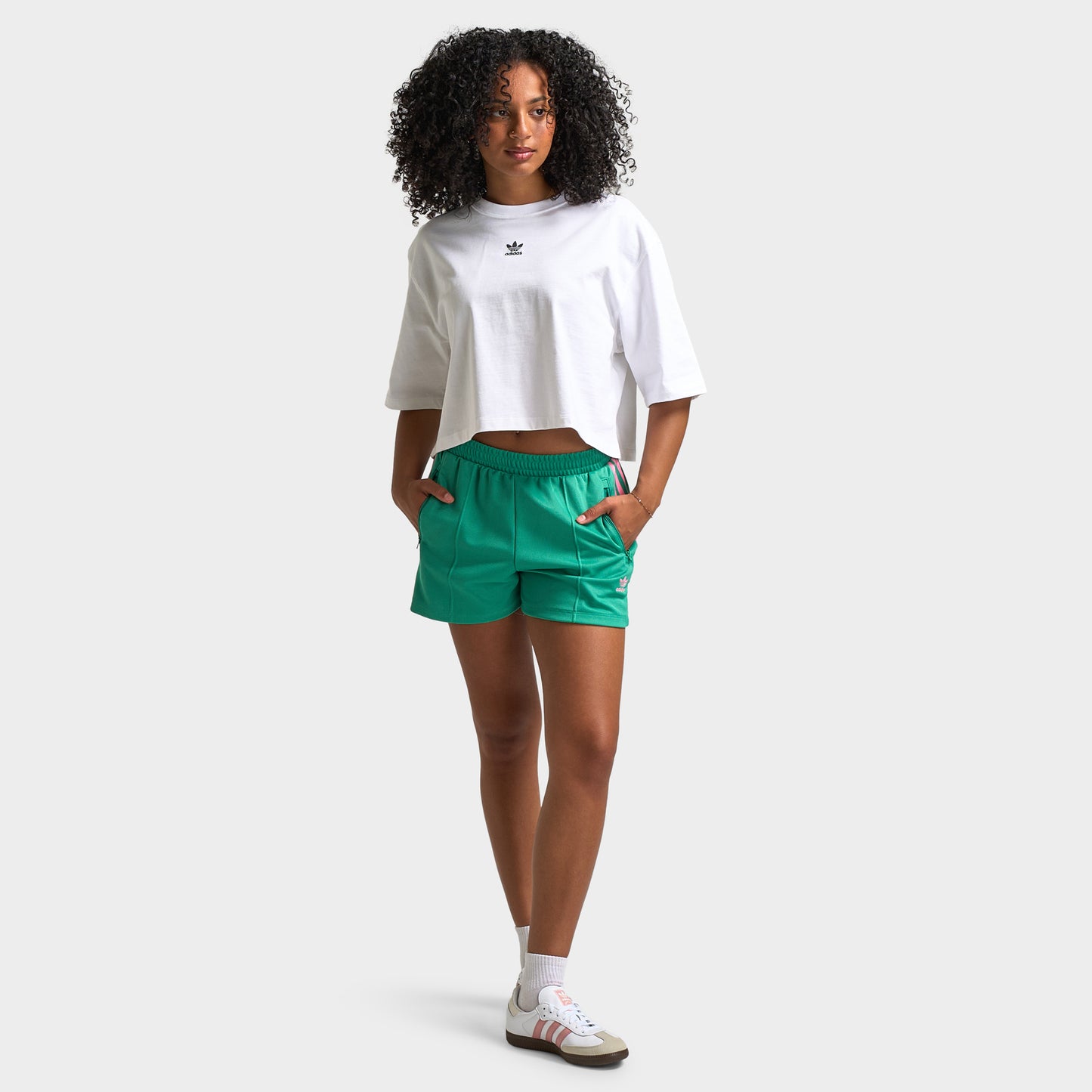 adidas Women's Essentials Crop Tee / White