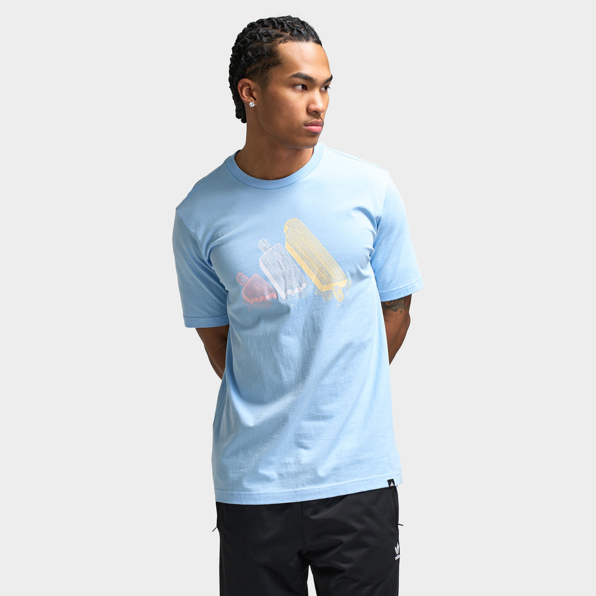 ☆Adidas x Disney☆Originals Ringer Tee Blue adidas Originals x Sporty & Rich Ringer Tee Baby Blue/Navy