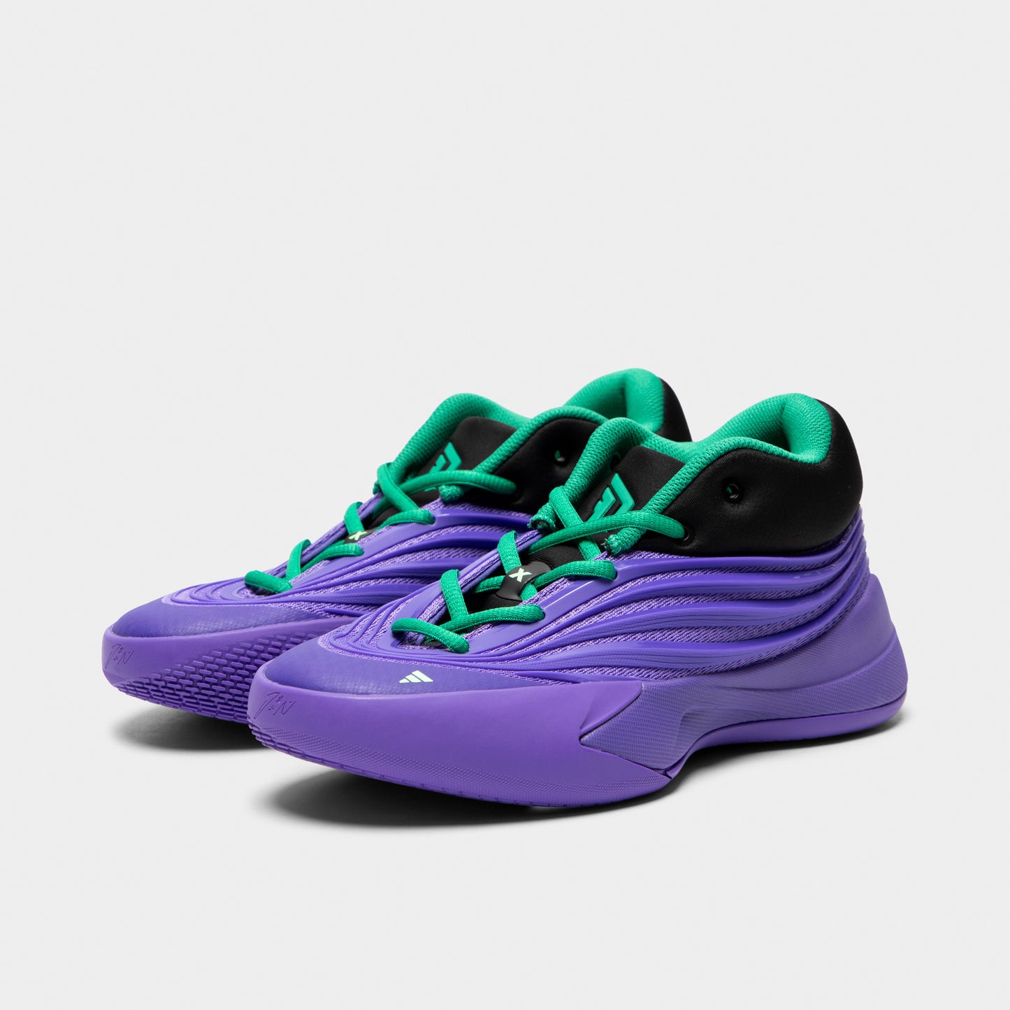 adidas Dame X Junior – Violet Rush / Noir - Vert Court