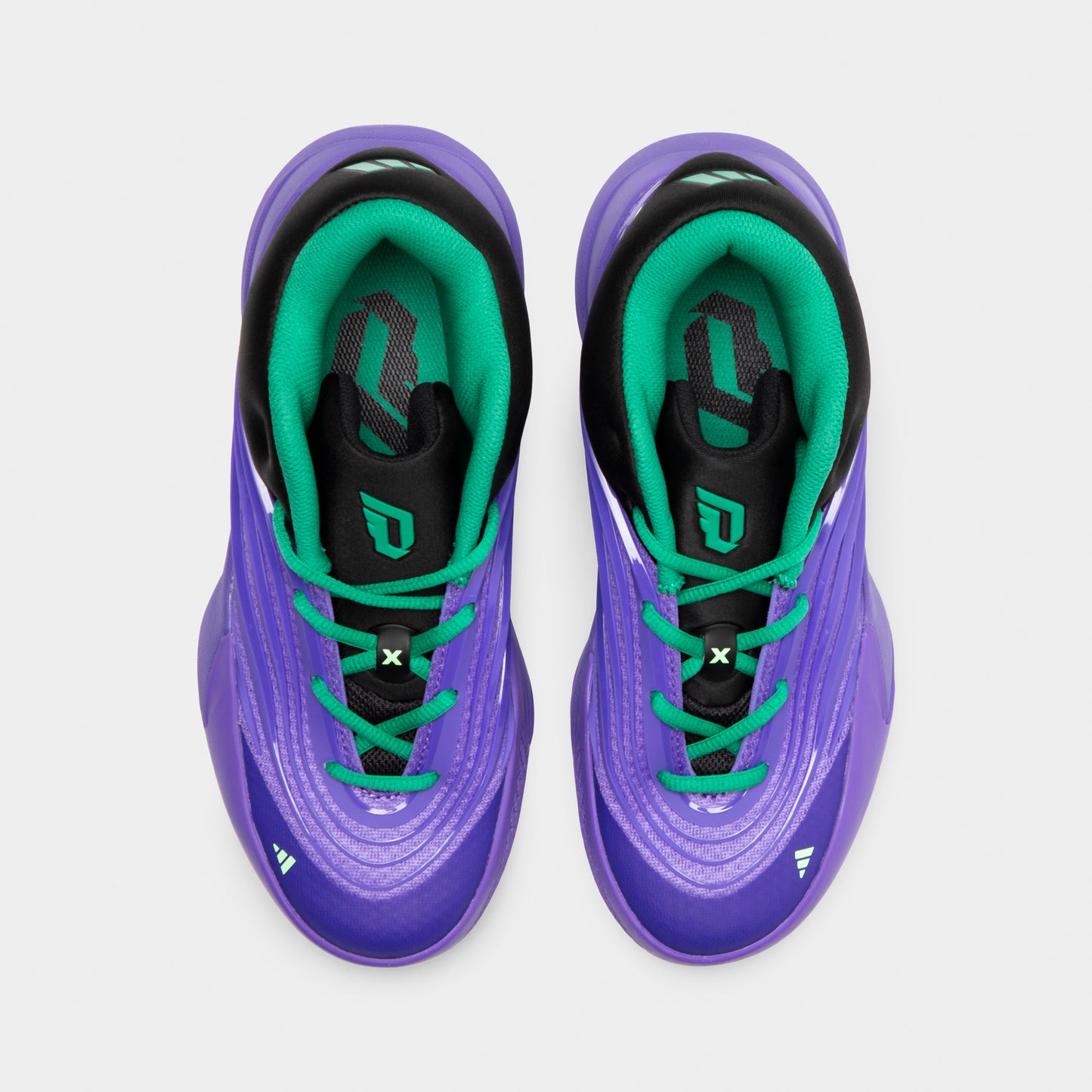 adidas Dame X Junior – Violet Rush / Noir - Vert Court