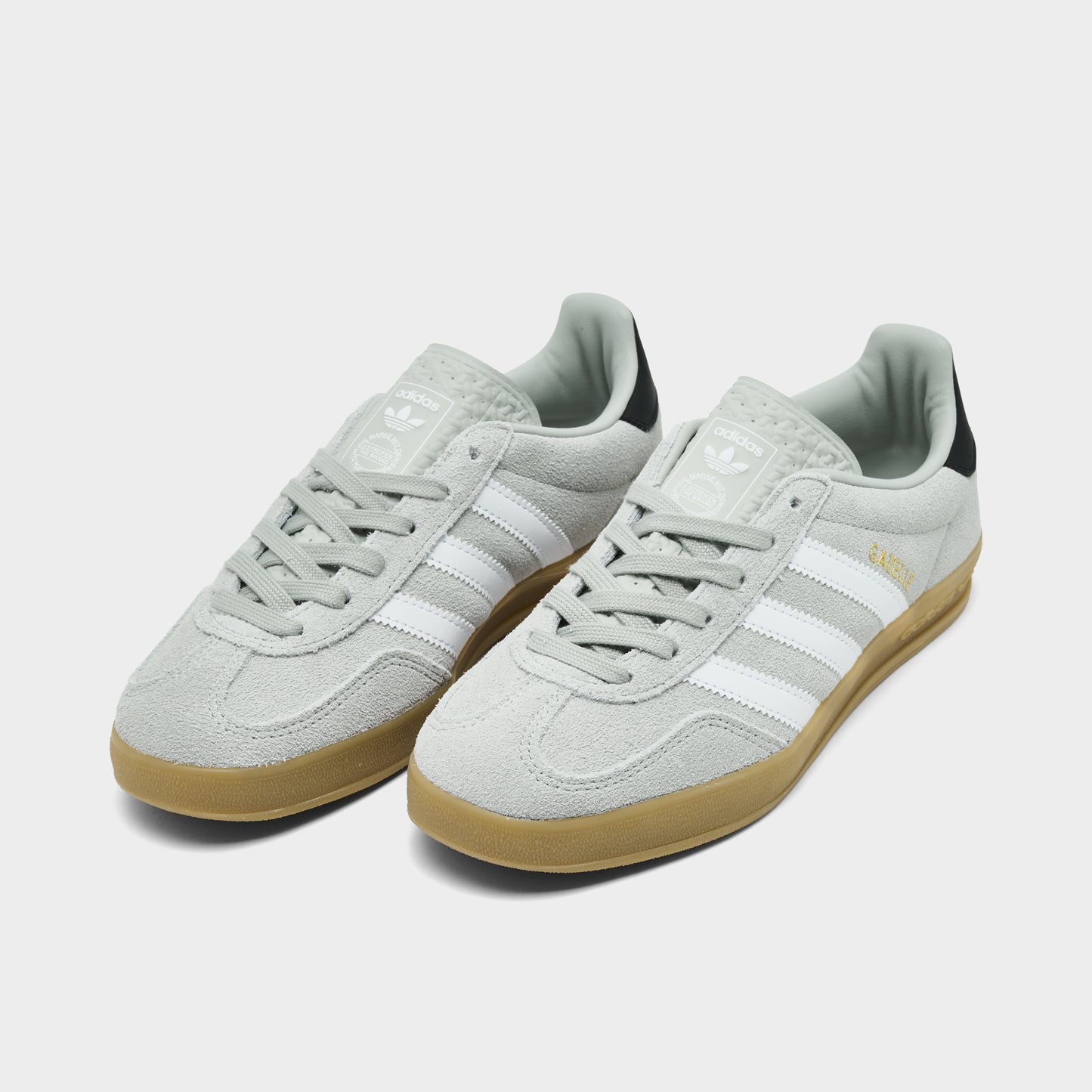 adidas Juniors' Gazelle Indoor Wonder Silver / White