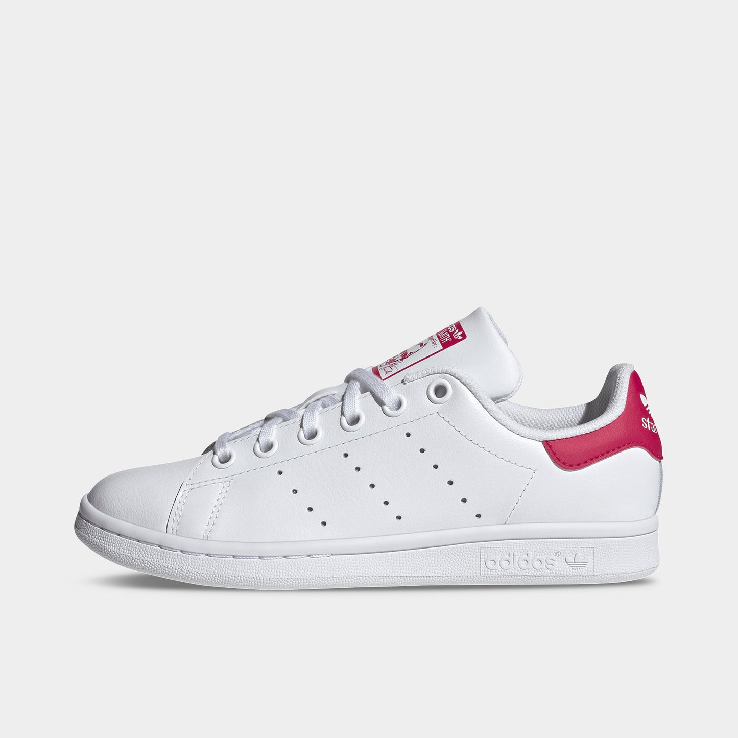 adidas Juniors' Stan Smith White / White - Bold Pink