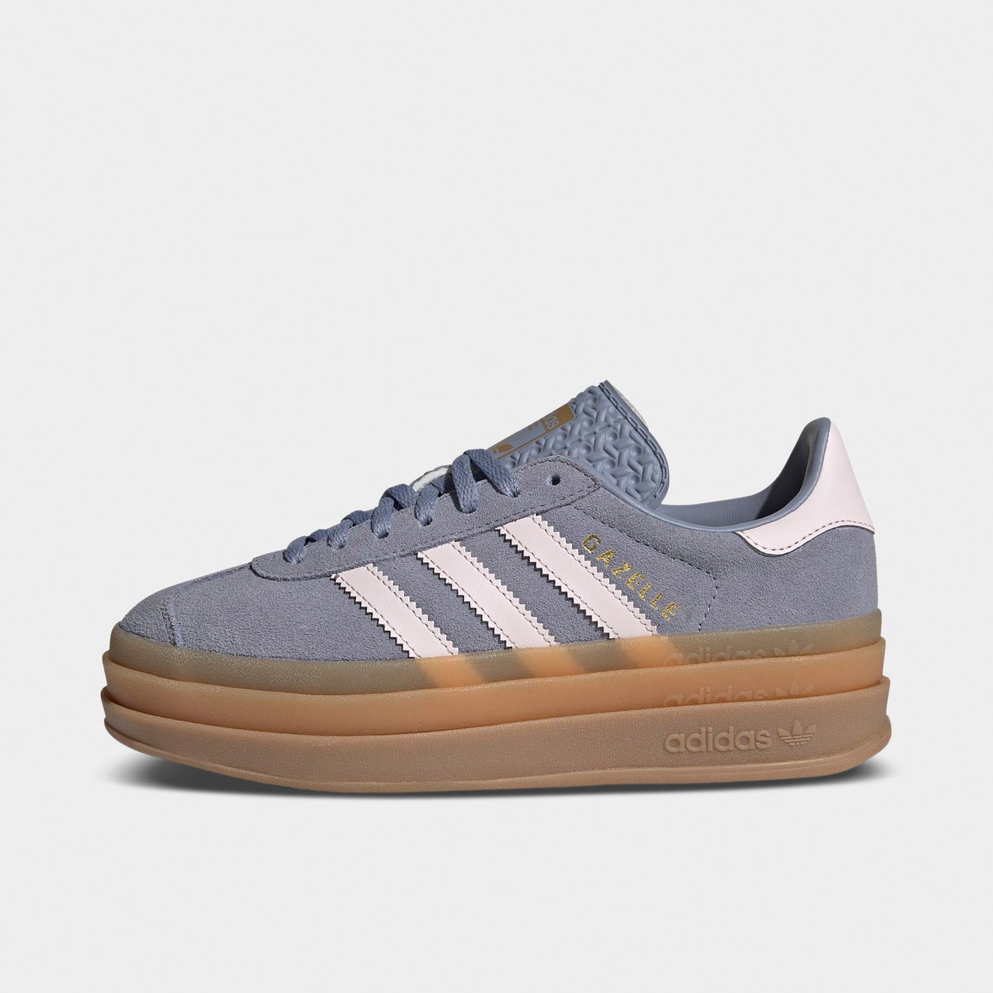 adidas Juniors' Gazelle Bold Silver Violet / Almost Pink - Gum