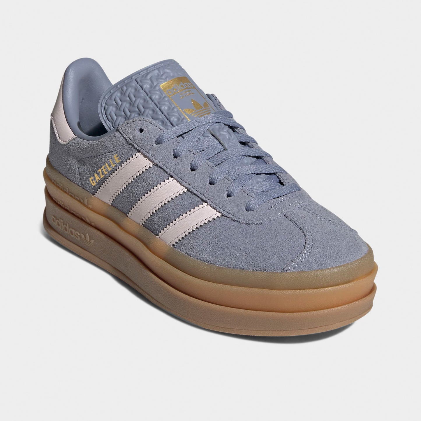 adidas Juniors' Gazelle Bold Silver Violet / Almost Pink - Gum
