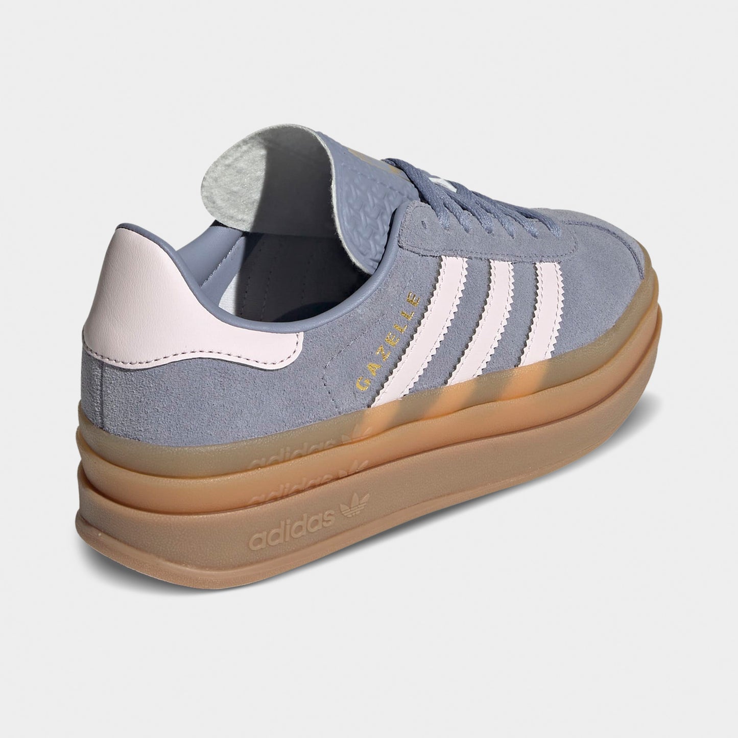 adidas Juniors' Gazelle Bold Silver Violet / Almost Pink - Gum