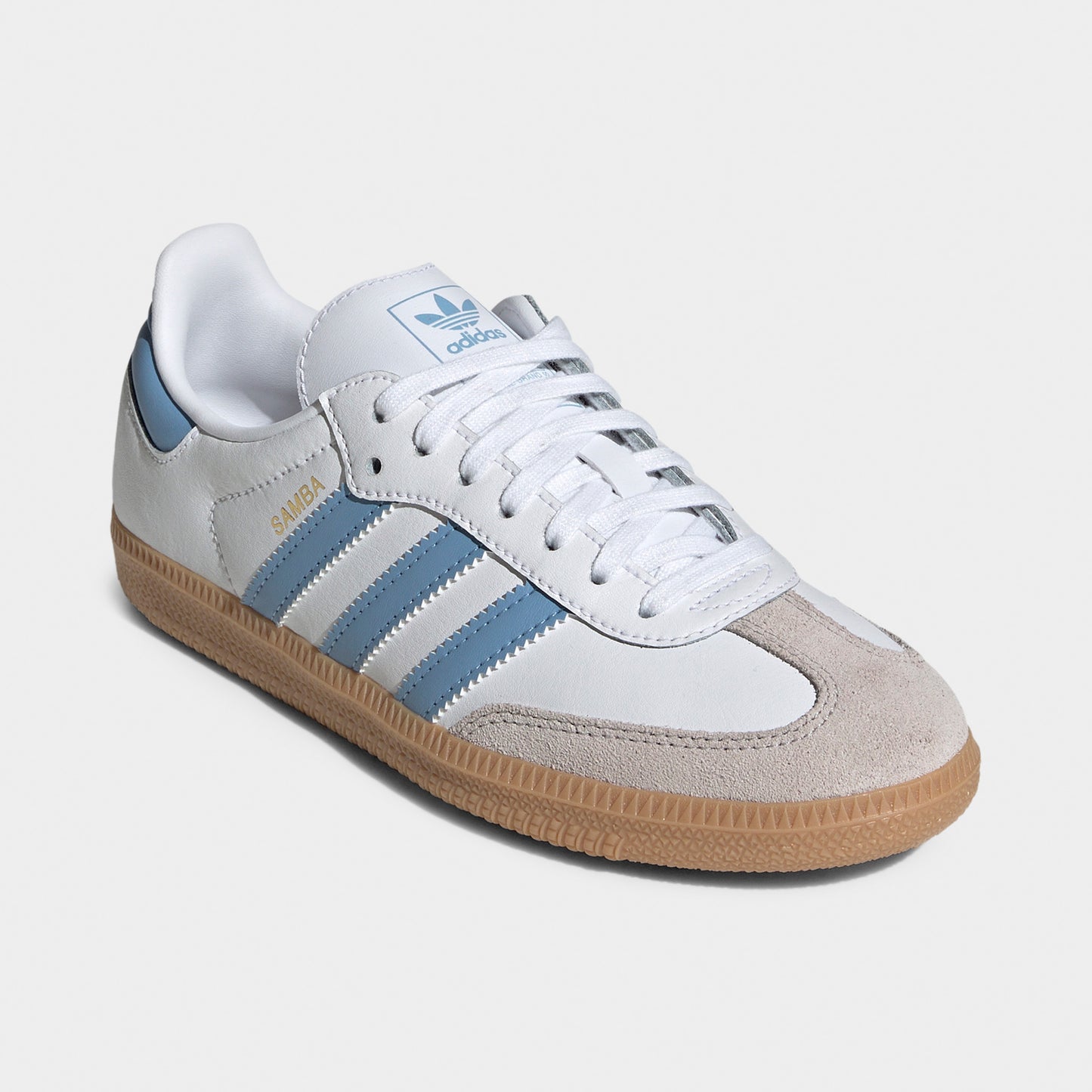 adidas Juniors' Samba OG White / Ash Blue - Gum