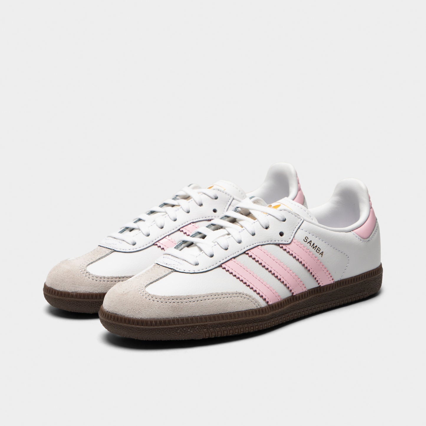 adidas Juniors' Samba OG White / Cloud Pink - Gum