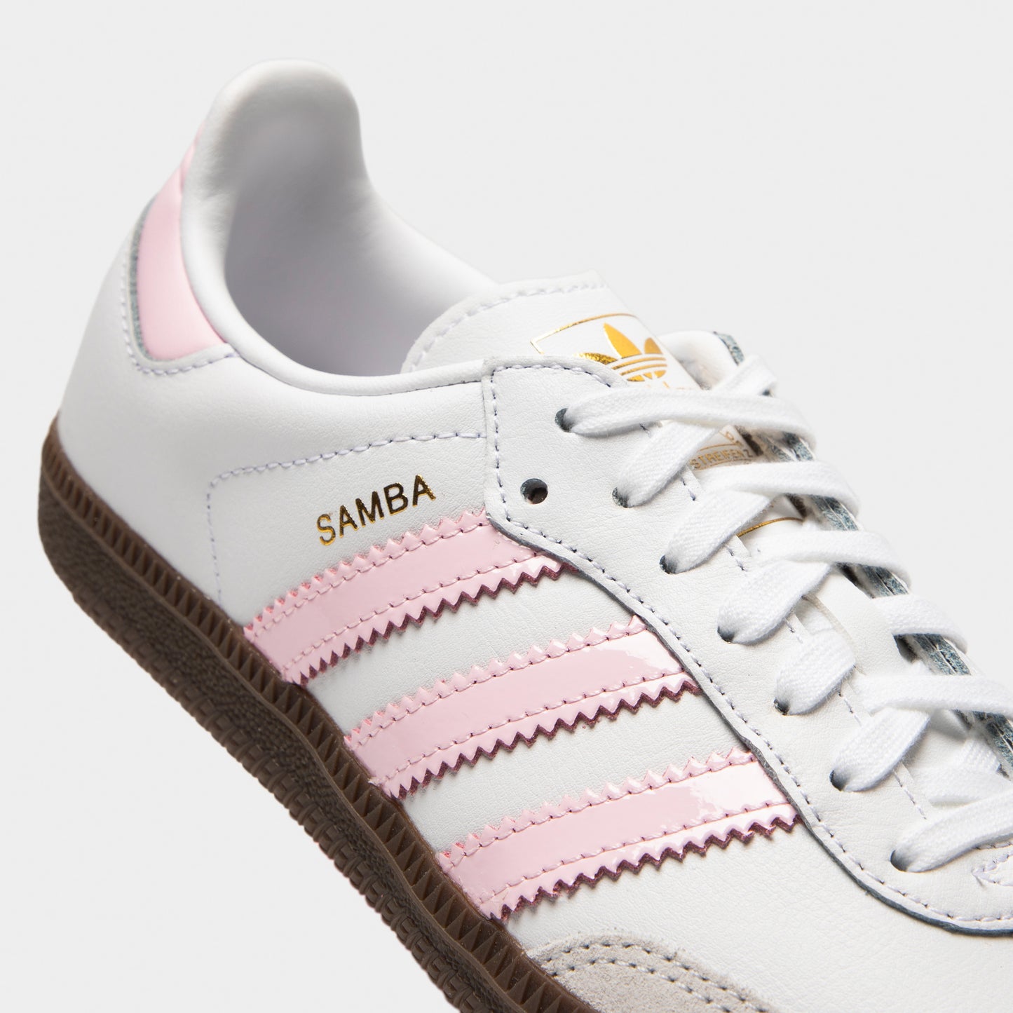 adidas Juniors' Samba OG White / Cloud Pink - Gum
