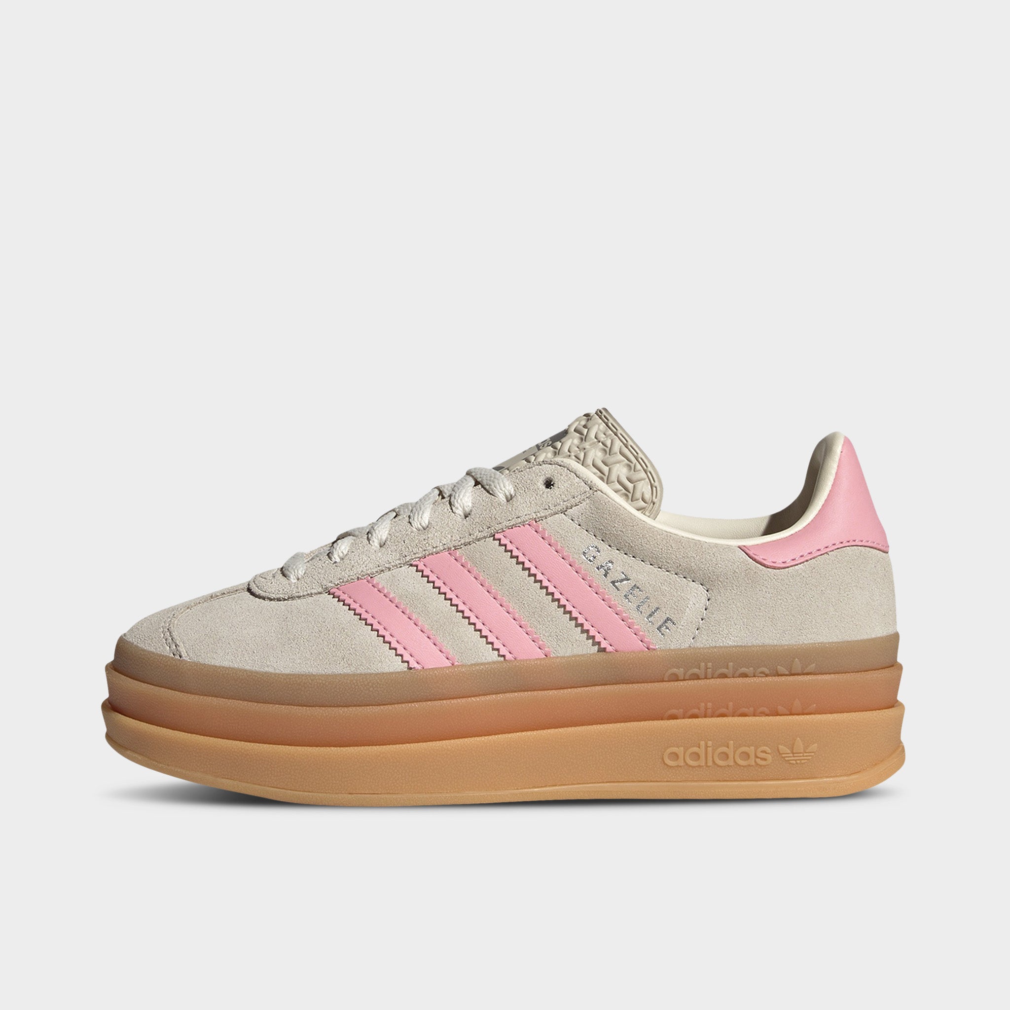 adidas Juniors' Gazelle Bold Grey / Alumina - Semi Pink