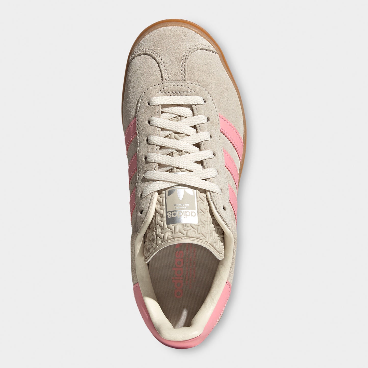 adidas Juniors' Gazelle Bold Grey / Alumina - Semi Pink Spark