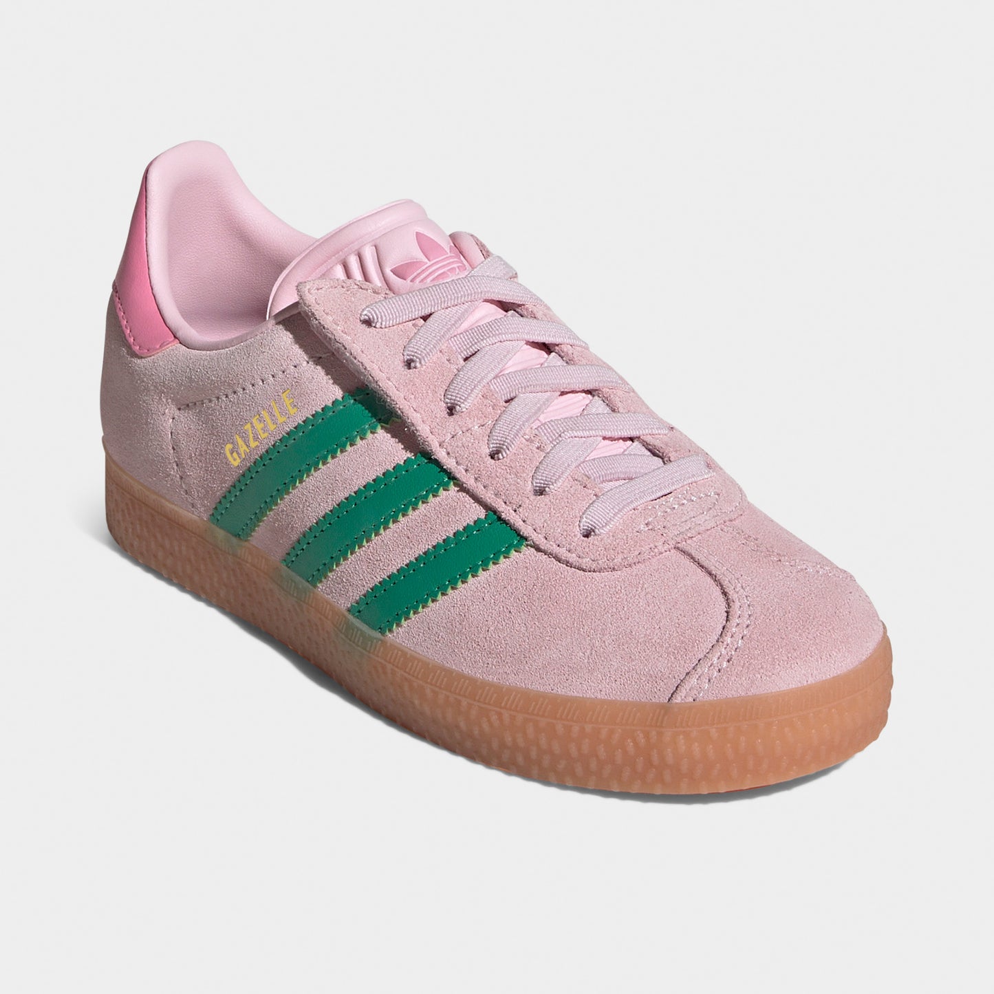 adidas Originals Children's Gazelle Pink / Green - Gum