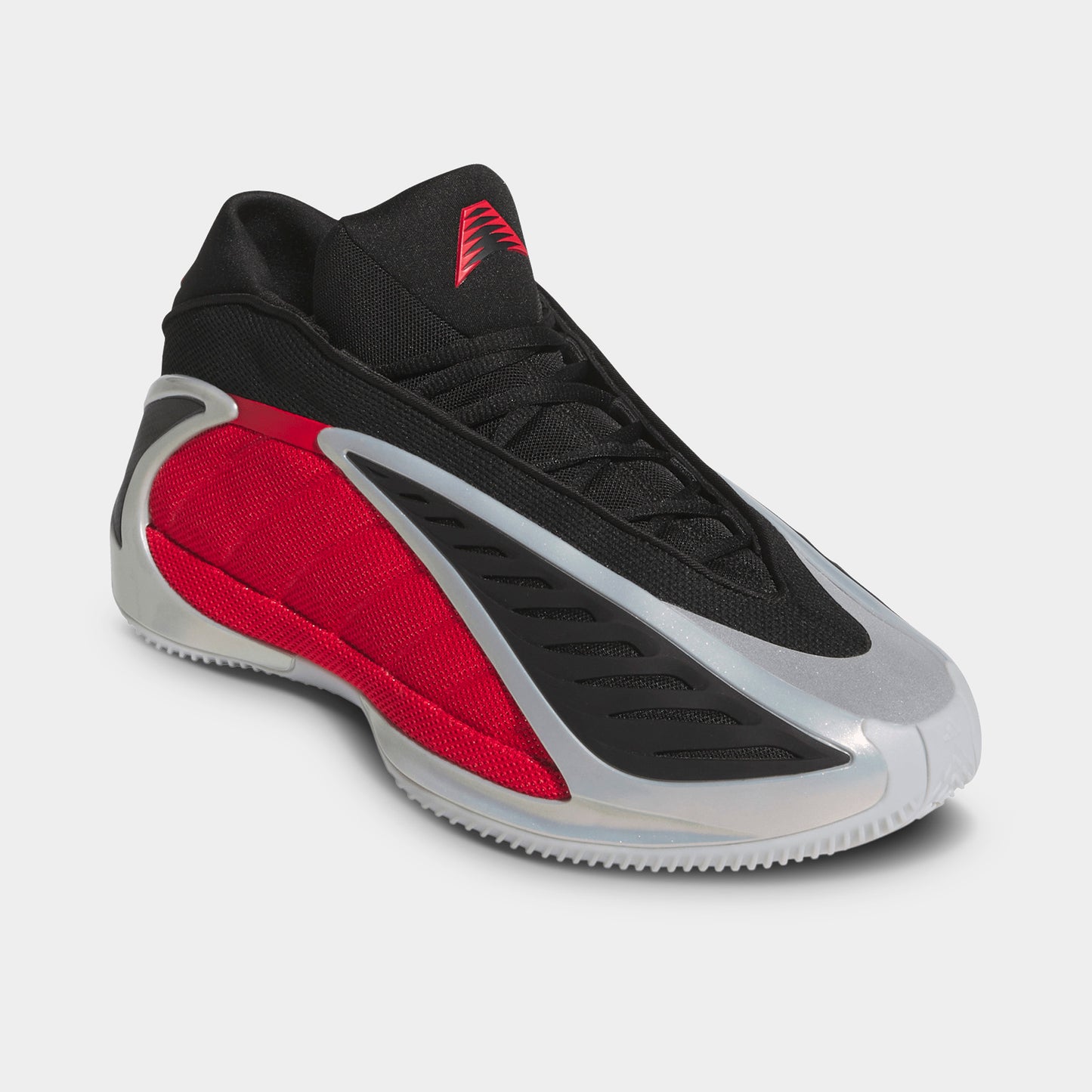 adidas Anthony Edwards 2 Silver Metallic / Pure Ruby - Black