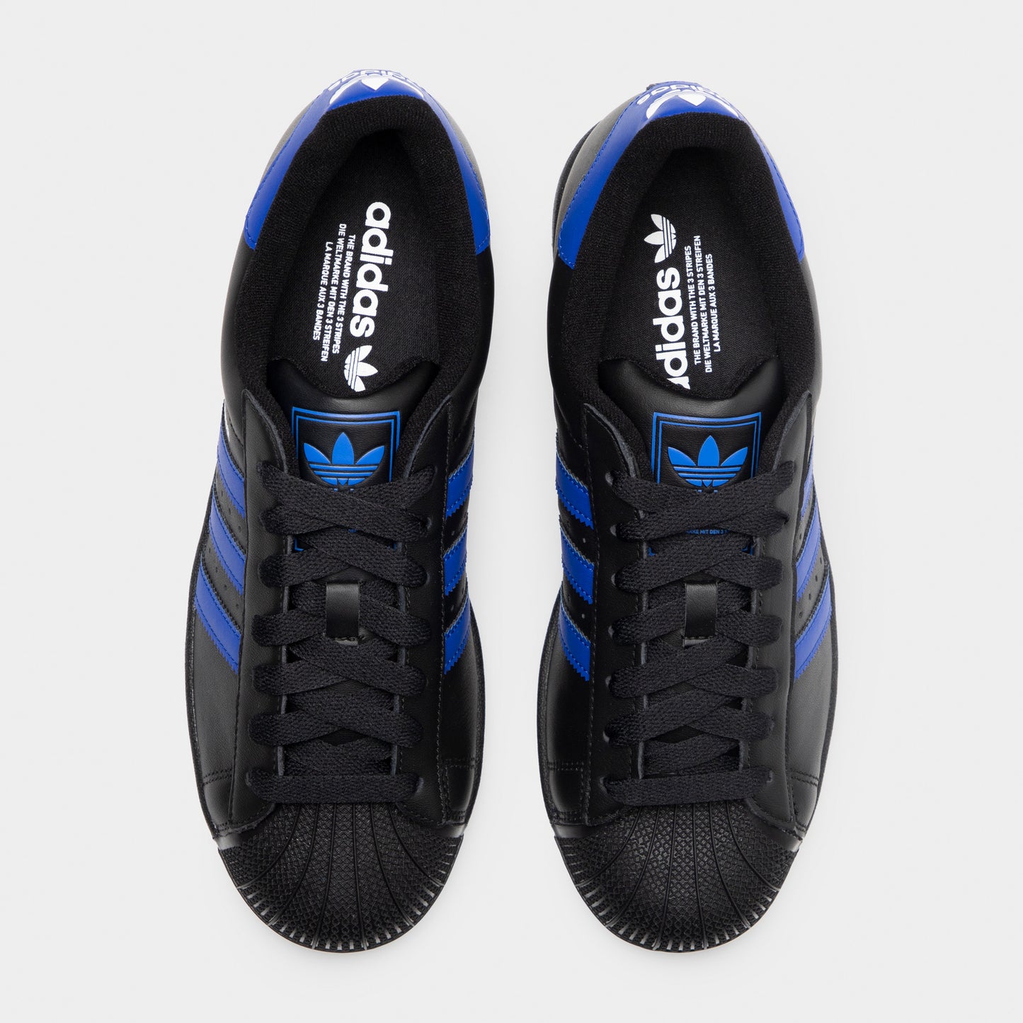 adidas Superstar II Noir / Bleu - Blanc