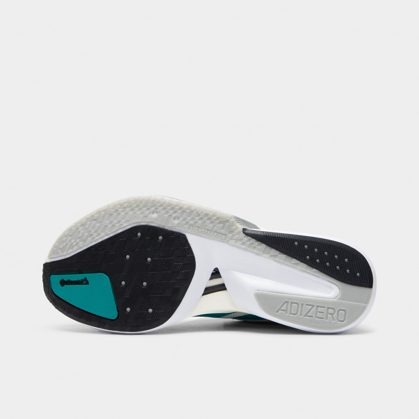 adidas Adizero Boston 13 Blanc / Thé pur - Gris