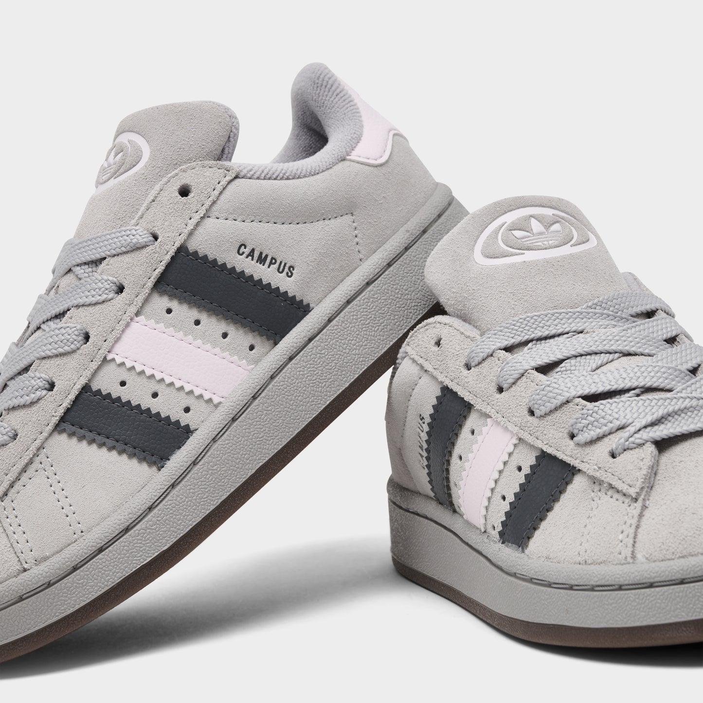 adidas Enfants Campus 00s Gris Deux / Gris Cinq - Presque Rose