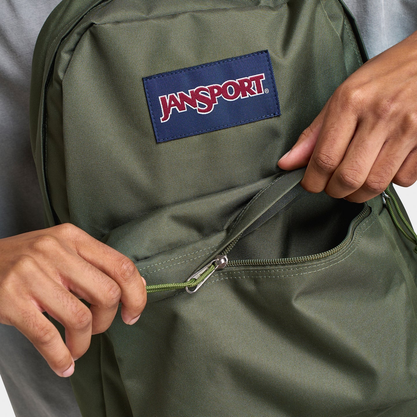 JanSport SuperBreak Plus Backpack / Cargo Green