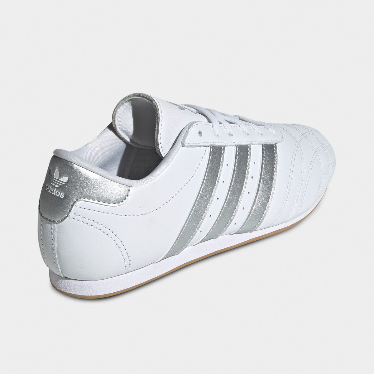 adidas Femmes Lacets Taekwondo Blanc / Argent - Gomme