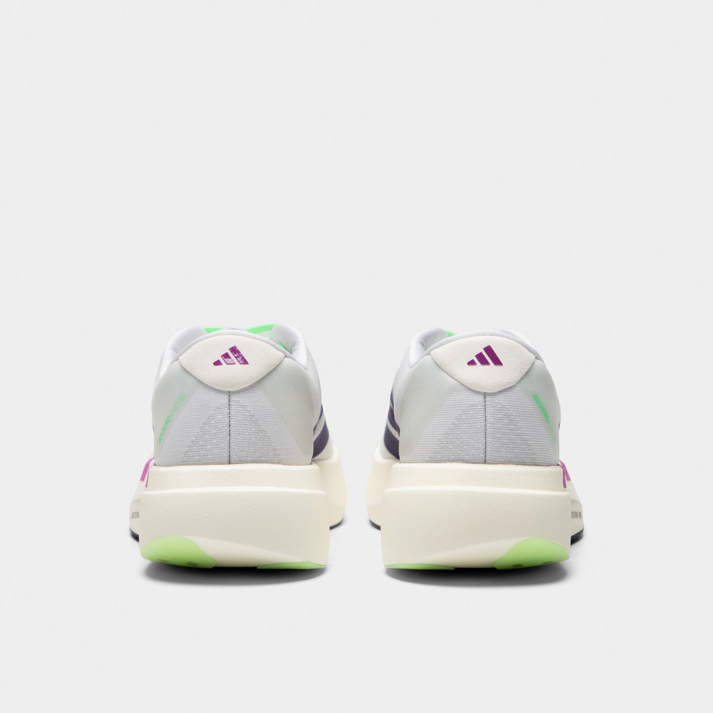 adidas Adizero Evo SL pour femme Blanc / Violet universitaire - Violet éclatant