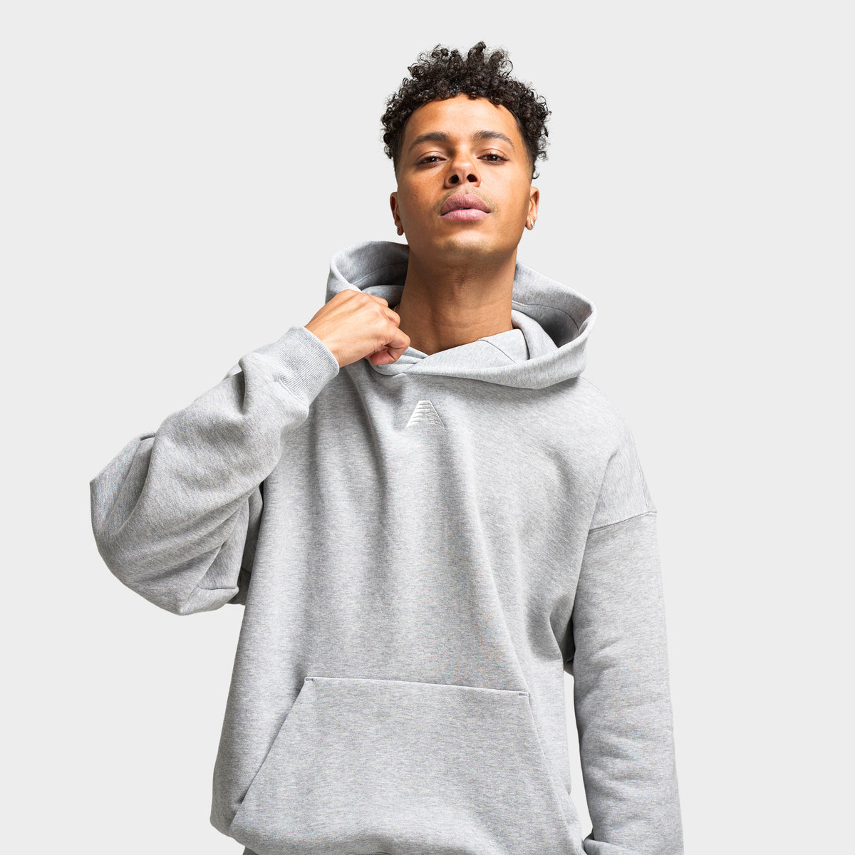 adidas Anthony Edwards GFX Hoodie / Medium Heather Grey | JD