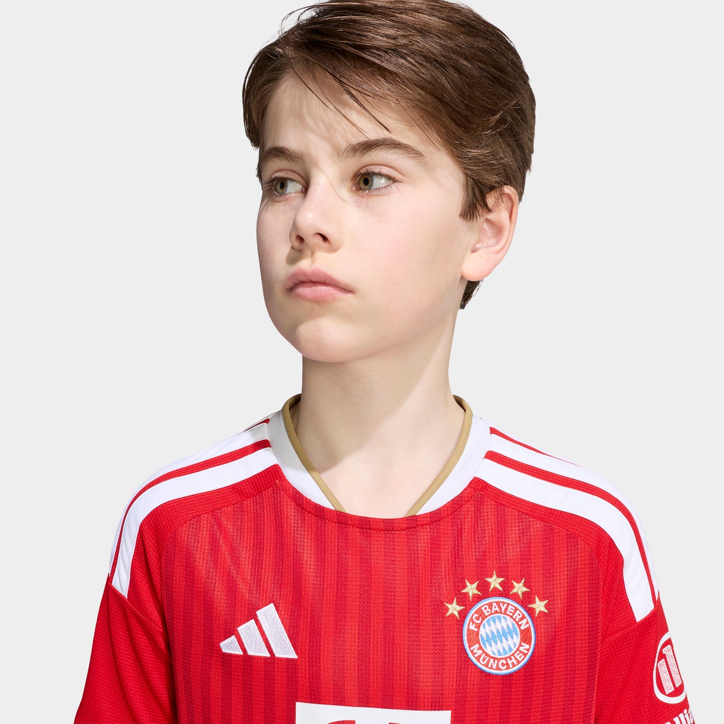 adidas Junior Maillot Domicile FC Bayern Scarlet Mieux / Blanc