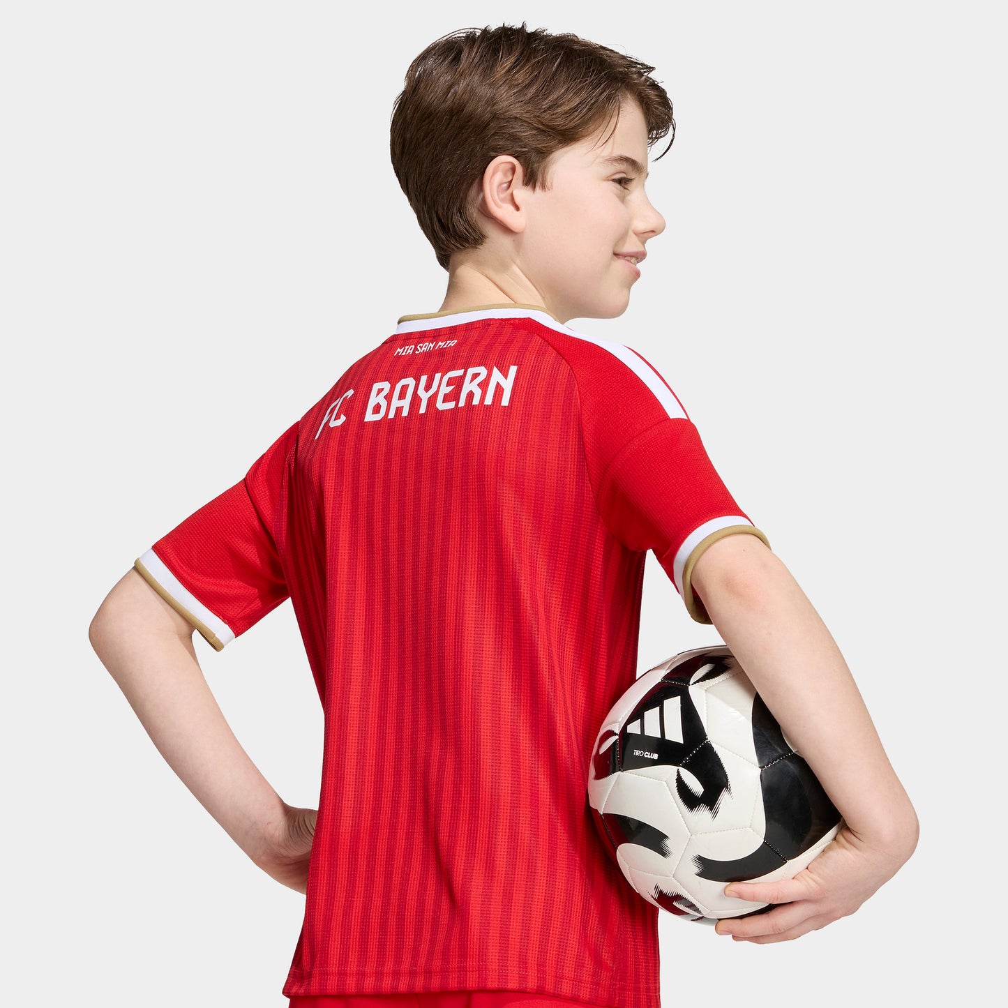 adidas Junior Maillot Domicile FC Bayern Scarlet Mieux / Blanc