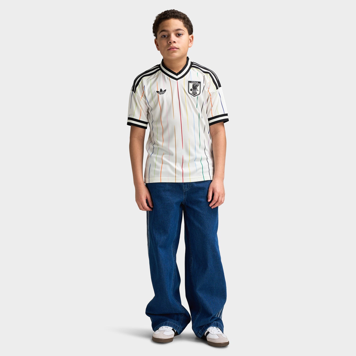 adidas Juniors' Japan Replica Away Jersey / Off White
