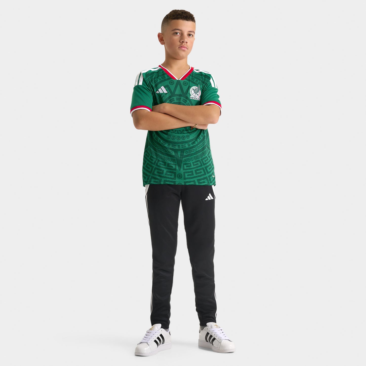 Adidas Juniors' Mexico Replica Home Jersey / Green