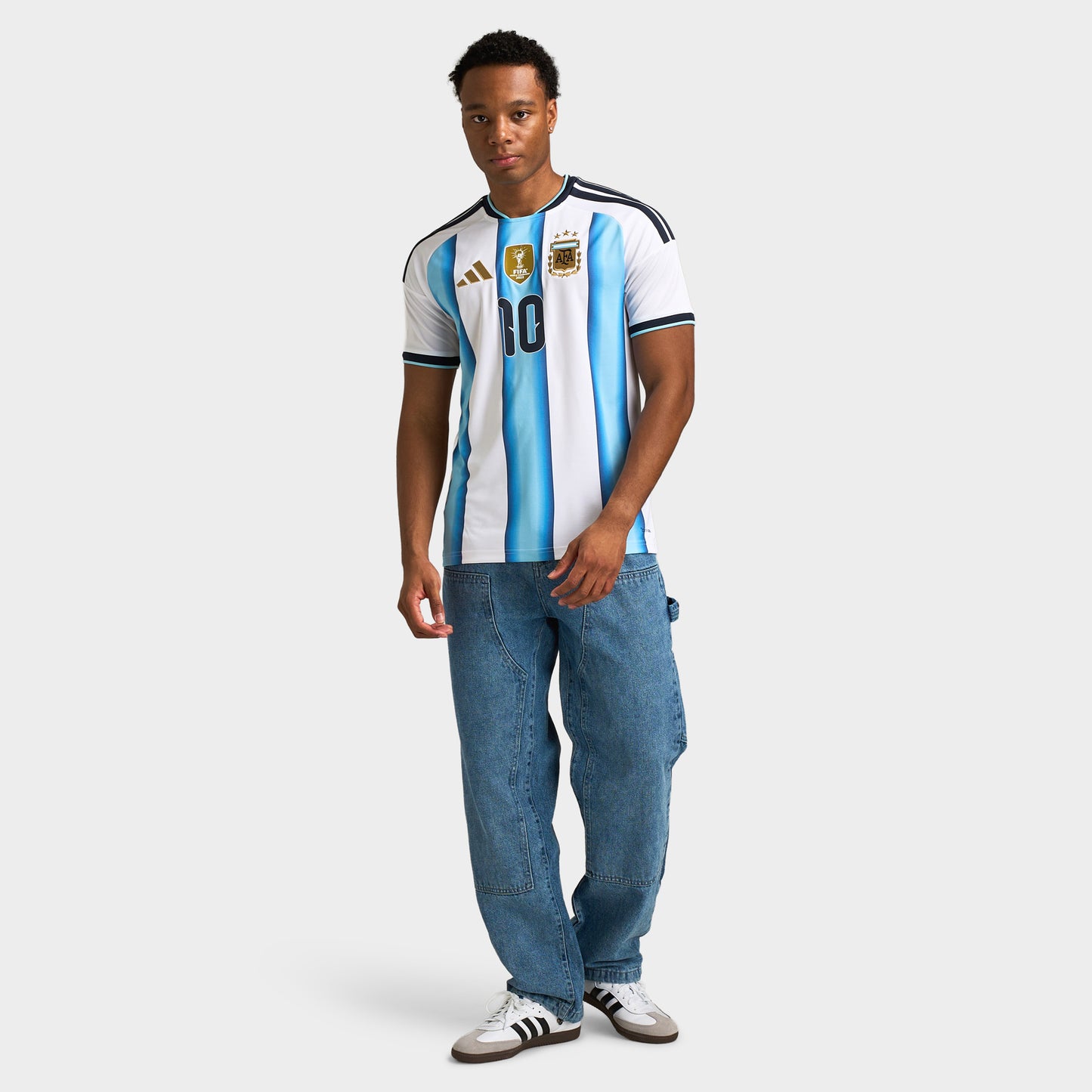 adidas Argentina Home Jersey Messi White / Icy Blue - Light Blue
