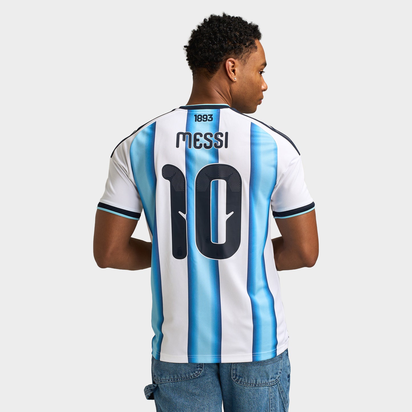 adidas Argentina Home Jersey Messi White / Icy Blue - Light Blue