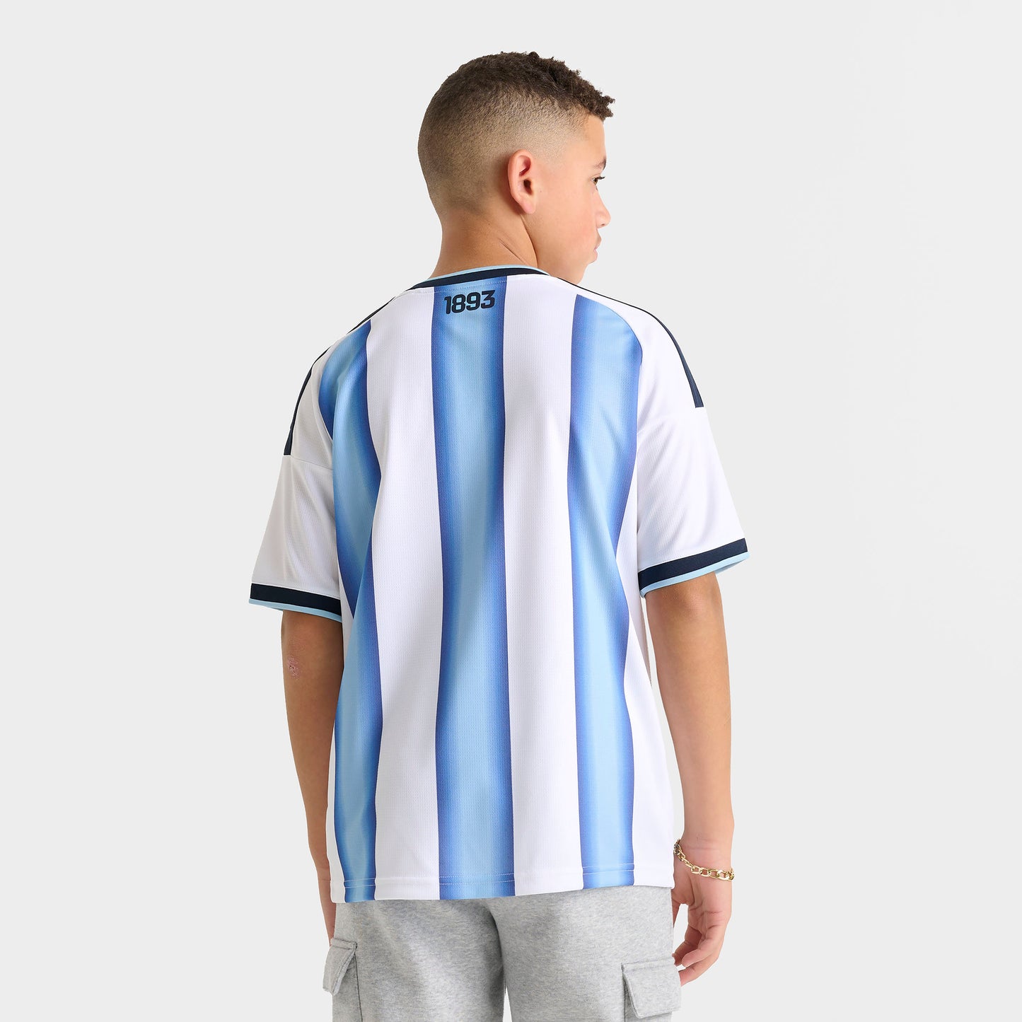 adidas Juniors' Argentina Replica Home Jersey / White