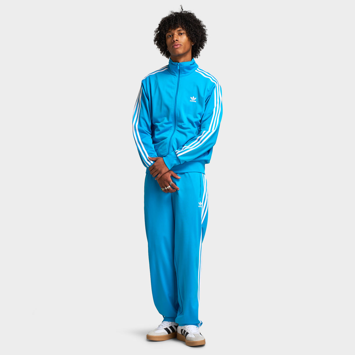 adidas Firebird Track Pants / Sky Blue