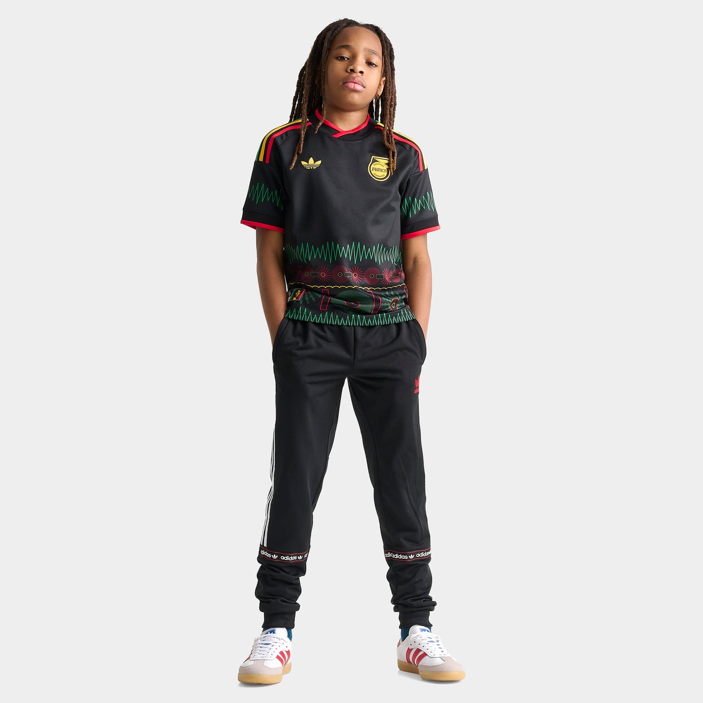 adidas Junior Réplique Jamaïque Maillot extérieur / Noir
