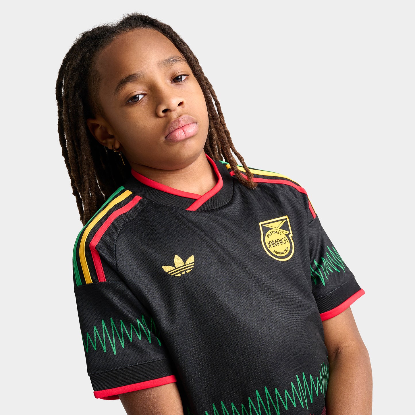 adidas Junior Réplique Jamaïque Maillot extérieur / Noir